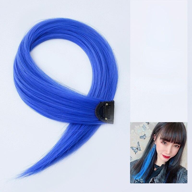 Заколка для наращивания волос 60 см, длинная прямая висячая заколка для парика с ушами, синтетические аксессуары для наращивания волос, заколка для волос