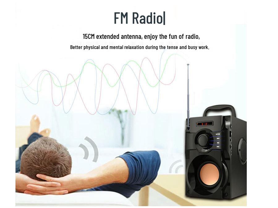 Беспроводной умный сабвуфер Bluetooth-динамик, Портативный уличный спортивный и танцевальный динамик