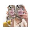 Трехмерная волна использует Apple iPhone14 гальванизированное зеркало вспышка бриллиант кошачий держатель мягкий чехол Apple XR11 браслет
