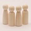 2pcs/10pcs Wooden Peg Doll Unfinished Wooden People Plain Blank Bodies Angel Dolls for DIY Craft Puppet