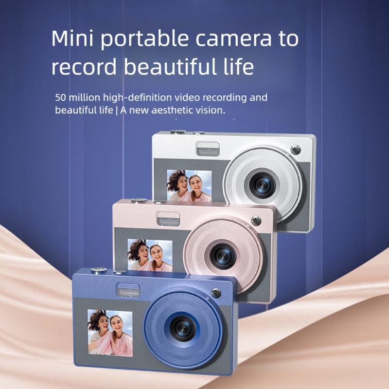 Double Screen Retro Digital Camera 5000W High Pixel 16x Zooming For Students Teens Travel Photography
