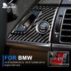 Наклейка AIRSPEED для BMW X5 E70 X6 E71 автомобиля из настоящего углеродного волокна, кнопка запуска двигателя, стоп, рамка, накладка, автоматическая отделка