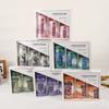 Классическая свеча-цилиндр из воска «Ледяной цветок» с ароматом, для дома, неромантическая, свадебный набор из воска на длинных стержнях