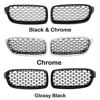 1 пара автомобильных передних решеток радиатора в стиле Diamond Star, гоночная решетка, подходит для BMW F30/31 2012-2017