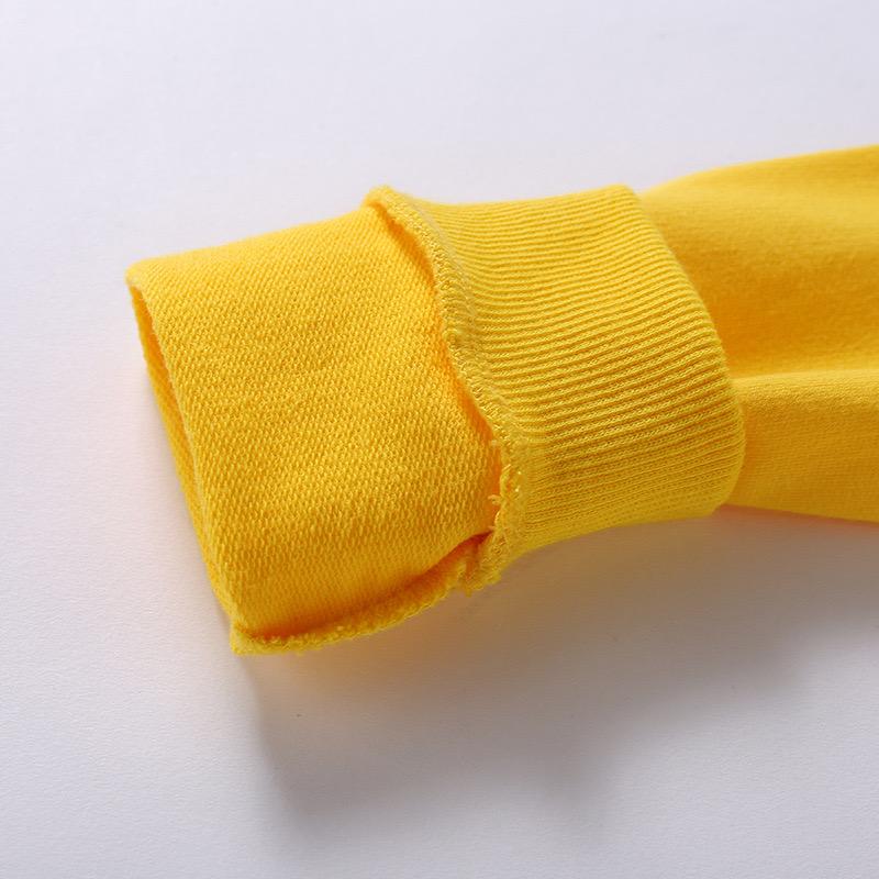 Spring Children's Cotton sweatshirt Boy and Girl Casual Solid Plain Hoodies Tops 3-10 Years Kids Long Sleeve T-shirt Cltohes