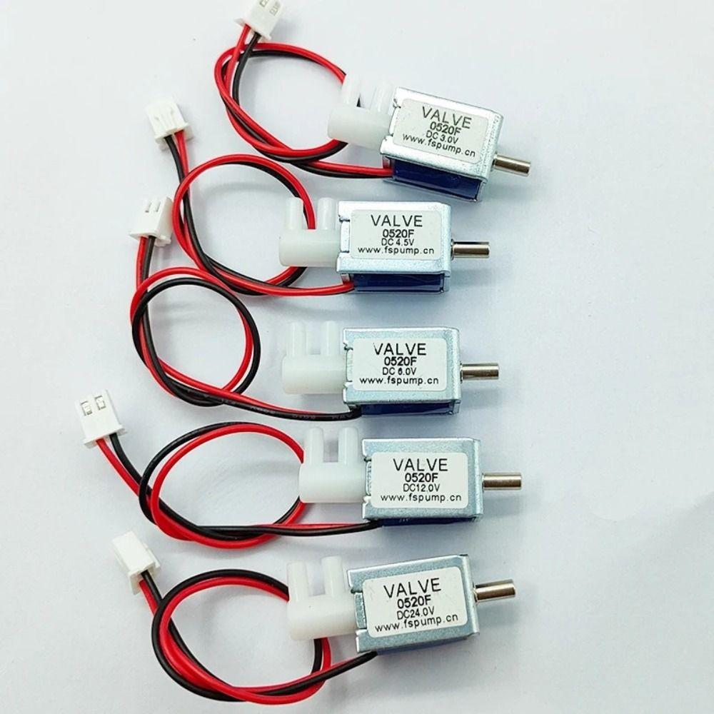 Plastic Mini Electric Solenoid Valve 24V DC Gas Flow Control Valve Micro Air Flow Control Valve