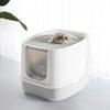 Leyoupai Enclosed Cat Litter Box - Anti-Splash, Odor-Control, Easy-Clean.
