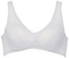 Cotton and Pique Natural Silver Size LL B.V.D. Women's 100% Half-Top Bra, Cool, Lightweight, Smooth, Moisture-Wicking, Quick-Drying, Fabric,