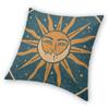 Sun And Moon Tarot Square Pillowcase Polyester Linen Velvet Creative Zip Decorative Sofa Seater Cushion Case