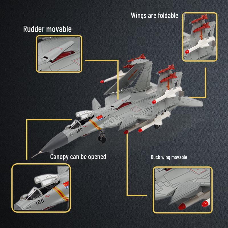 Модель истребителя Terebo J-16 из сплава 1:72 Масштаб