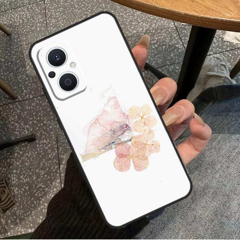 Flowers Pressed Case For OPPO Reno 7 8 10 Pro 8T 2Z 4Z 5Z 6 Lite OPPO Find X6 Pro X2 X5 Lite X3 Neo Cover