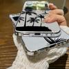 Прозрачный чехол с принтом кокосовой пальмы для Samsung Galaxy Z Flip7 Flip6 Flip5 Жесткий складной чехол для телефона для Samsung Z Flip 7 6 5 4 3 5G