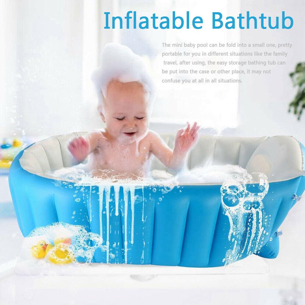 Надувная Складная Детская Ванна Портативная Путешествия Компактная Детская Ванночка Для Малышей Детская Ванна Душевая Умывальник Сиденье Ванны Детская Ванночка Плавательный Бассейн