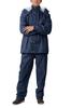 Rainwear Top and Bottom Fully Lined with Defend L [Winter Cherry] Set, Waterproof, Mesh, Rainsuit, Men's, Navy,