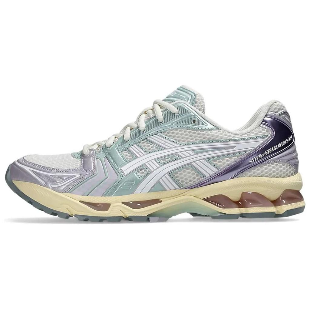 Asics Кроссовки Gel Kayano 14 Удобные Низкие Повседневные Беговые Обувь Унисекс Зеленый Фиолетовый 1203A537-105