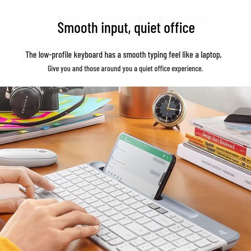 Беспроводная клавиатура Logitech K580 Slim для работы с несколькими устройствами