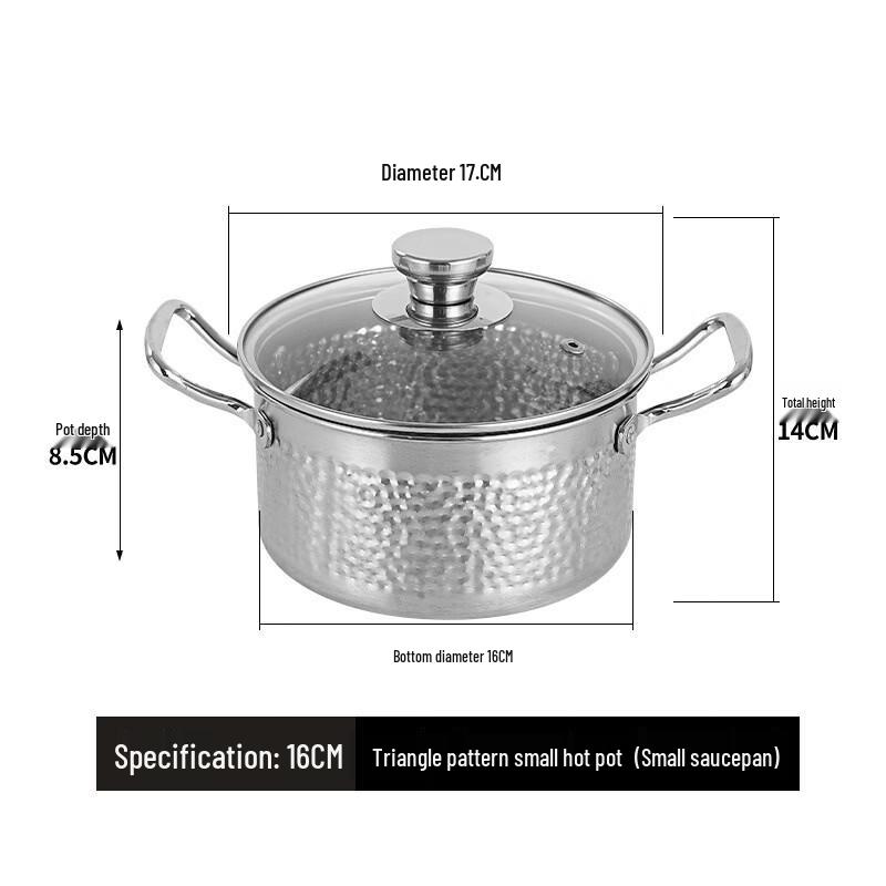 Zhi Shi Stainless Steel Hammered Soup Pot