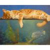 DIY 5D Full Diamond Painting Animal Sleeping Cat Cross Stitch Set Diamond Embroidery