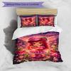 3pcs Duvet Cover Set (1*Duvet Cover + 2*Pillowcase, Without Core), Strawberry Shortcake Print Bedding Set, Bedroom Decor, All‑Season, Birthday Gift