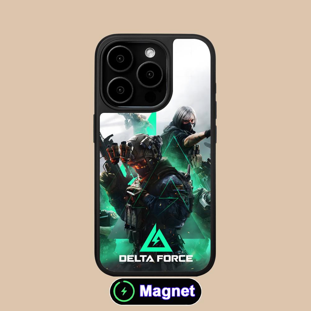 Игровой чехол Delta Force с матовой поверхностью и поддержкой MagSafe для мобильного телефона iPhone 17 16 15 14 13 12 11 Air Pro Max Plus, цветной