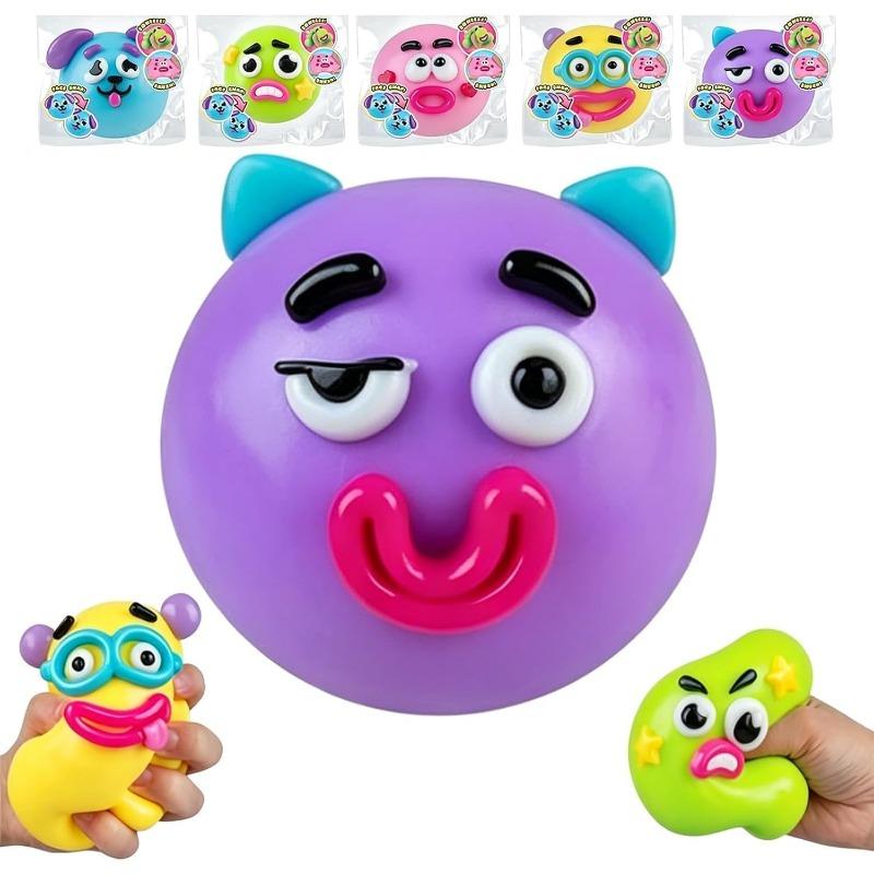 НОВЫЕ Smushers Squishy, Сменные Лица, Сенсорные Мячики-Антистресс с Медленным Восстановлением, для Взрослых Детей