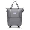 Travel Expandable Luggage Bag with Multiple Compartments Large Capacity Zipper Closure Waterproof Duffel Bag Suitcase with Wheels