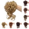 Messy Bun Wig Hair Tie Elastic Fluffy Natural Silky High Temperature Fiber Hair Extension Women Girls Tousled Updo Synthetic Hair Hairpiece Scrunchie