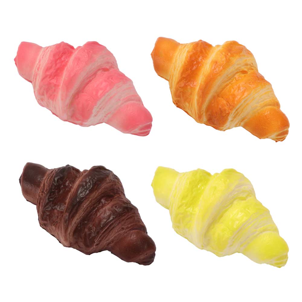 Simulation Artificial Bread Fake Slow Rising Soft Rebound Toys Croissant Squishy Toy  Kids Adults