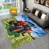 Car Tractor Series Pattern Truck Area Rug,Carpet Rug for Home Living Room Bedroom Sofa Doormat Decor,kids Non-slip Floor Mat 3D