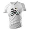 Four Seasons Adult Men'S Crew-Neck T-Shirt Top Casual Sports Creative Bicycle Pattern Print Multi-Color Loose Short Sleeve
