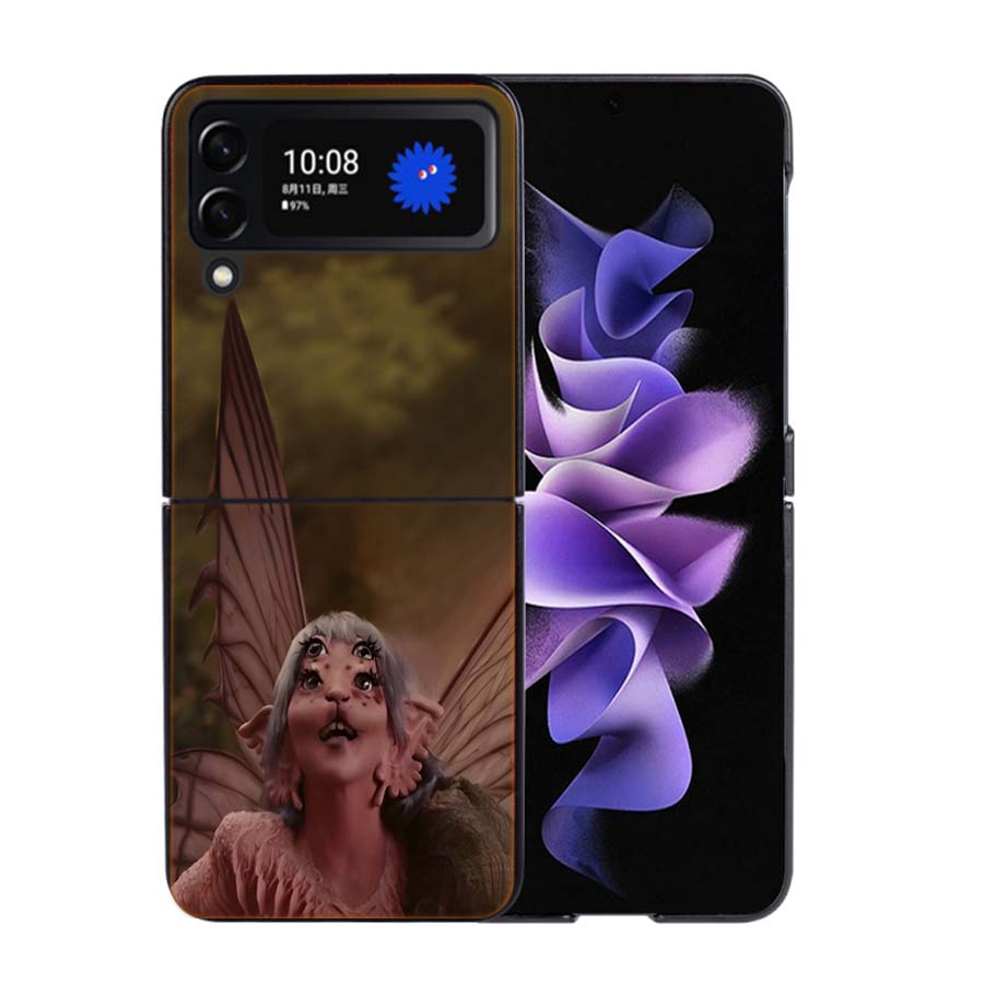 Чехол для телефона Melanie Martinez для Samsung Z Flip 7 6 5G Galaxy Z Flip4 Z Flip5 Z Flip3 Черный Жесткий ПК Чехол Защитный Чехол