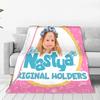 Lovely Like Nastya Blanket Girl Fleece Throw Blankets Bedroom Sofa Portable Lightweight Bedsprea