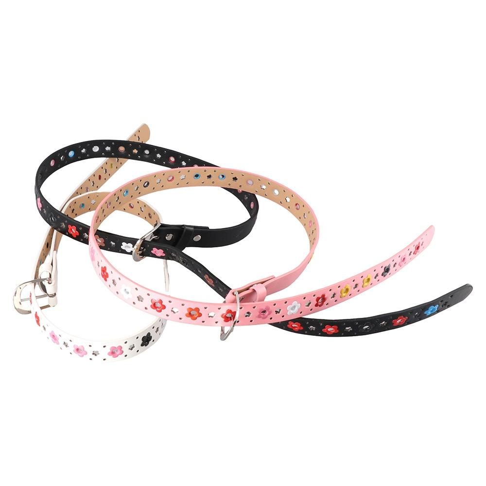 Gift PU Leather Unisex Kids Waistband Waist Belt Adjustable Belts Children Belt