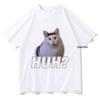 Cute Huh Cat Meme T Shirts Funny Cool Classic Men/Women Clothing Harajuku Aesthetic Tshirt Vintage Unisex Streetwear Cotton Tops