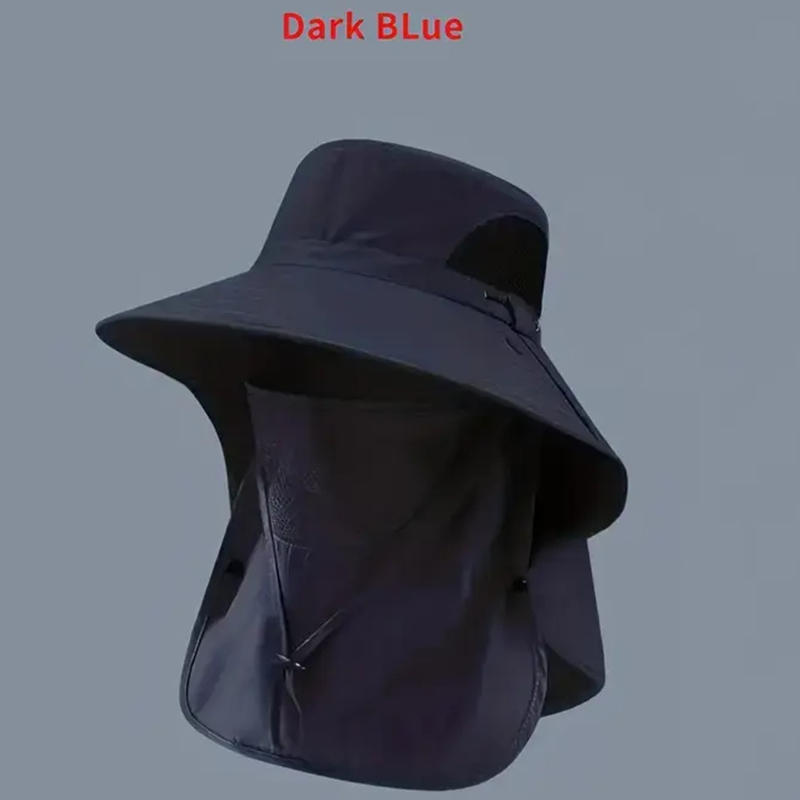 UV Protection Bucket Hat - Summer Fishing Cap With Neck Flap For Men Women Outdoor Hiking Camping Sun Shield