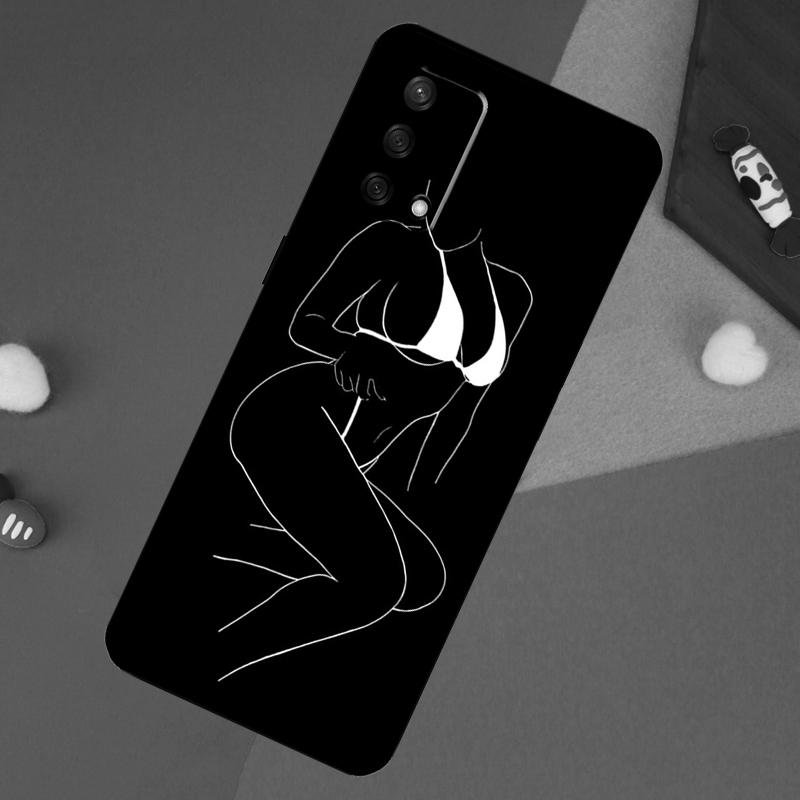 Sexy Nude Women Art Case For OPPO A96 A76 A16 A18 A58 A78 A98 A17 A77 A54 A57 S A74 A5 A9 A53 A52 A72 A15 A93