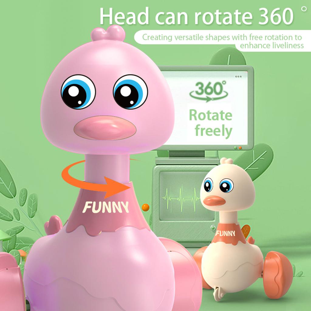 non-toxic Baby Toy Swing Duck Toy Cartoon Press Vehicles Glide Animal Inertia Pull Back Cars Early Education Toys for Toddlers children