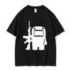 2026 New Epic Face Domo Kun Summer Casual Pure Cotton Fashion Casual Tshirt for Couples Women and Unisexs Clothing Summer T Shirt