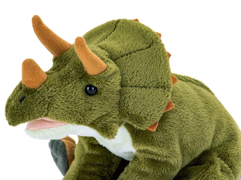 Калората Трицератопс Плюшевая игрушка Мягкая плюшевая игрушка динозавр Подарок Рождественский подарок (Серия "Маленькие/Сидящие") Сенсорный/Реалистичный (Игрушка динозавров)