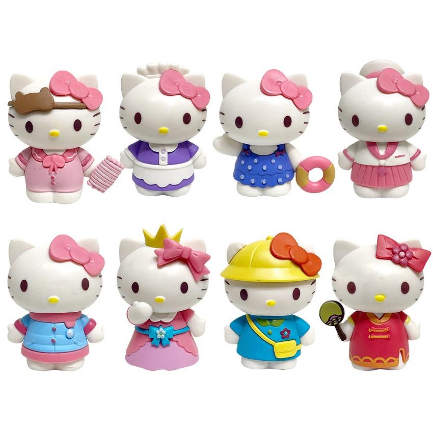Мультяшные Аниме Фигурки Sanrio Hello Kitty Периферийная Модель Фигурка Действия Игрушки Одевалка Дневник Настольное Украшение Игрушка Подарок