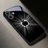 Фрукт пробуждения Черный Стеклянный Чехол Для Телефона Для iPhone 17 Air 16 E 15 Plus 14 Pro Max 13 12 mini 11 5 6 7 8 Plus XR SE Чехол
