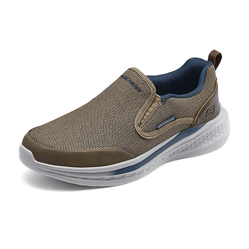 Skechers Мужские повседневные кеды-слипоны из канваса 210808