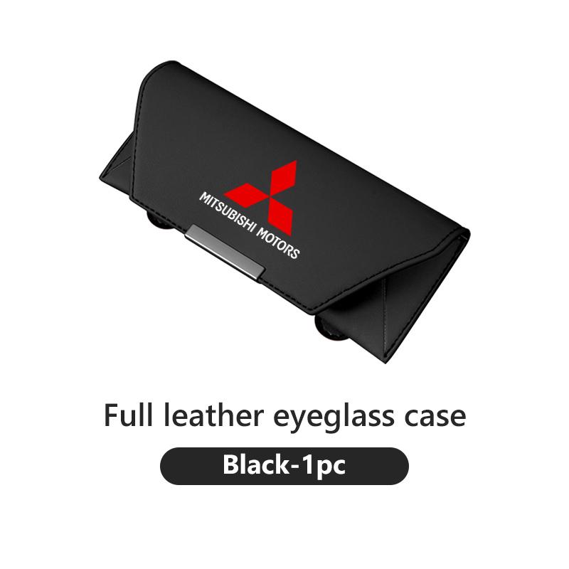 For Mitsubishi Car Sun Visor Glasses Clip Auto Multifunctional Case Sunglasses Holder Outlander Lancer L200 ASX Pajero Grandis