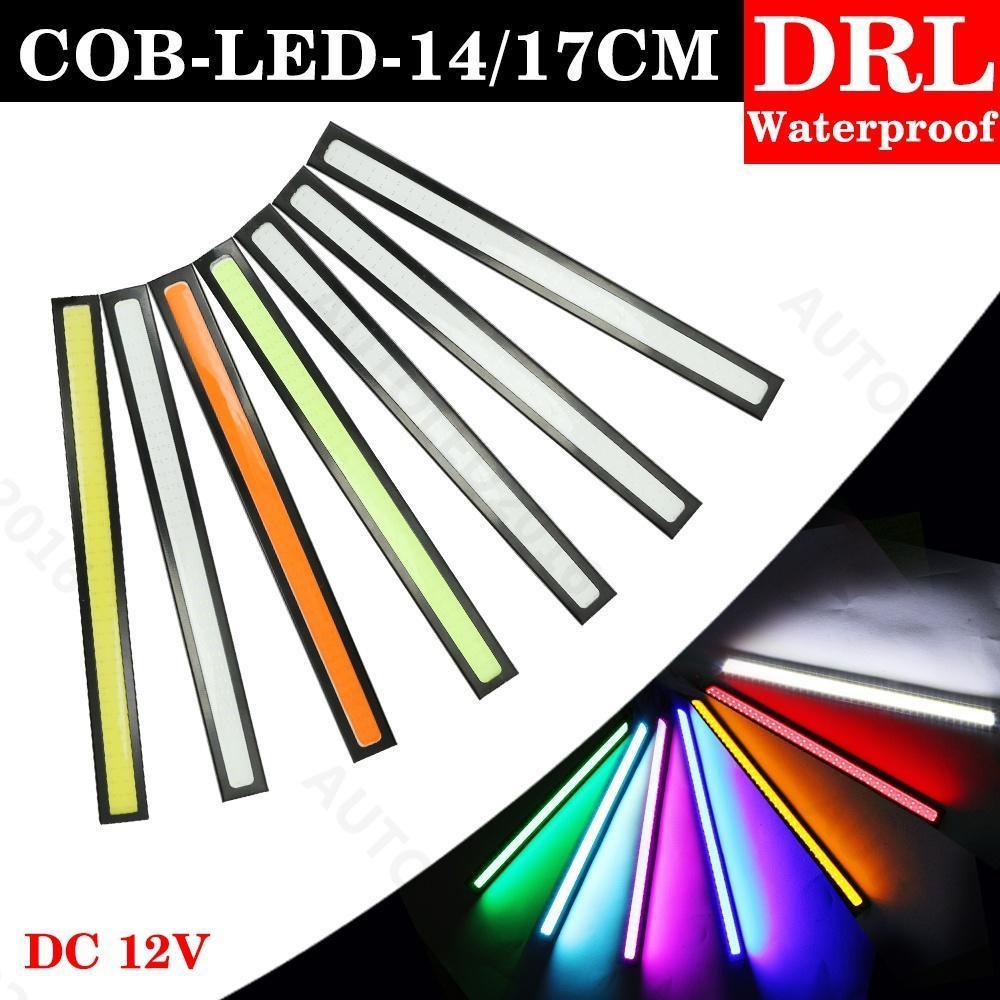 2 шт./1 шт. 17 см открытый водонепроницаемый яркий автомобильный DRL светодиодный противотуманный фонарь COB дневные ходовые огни