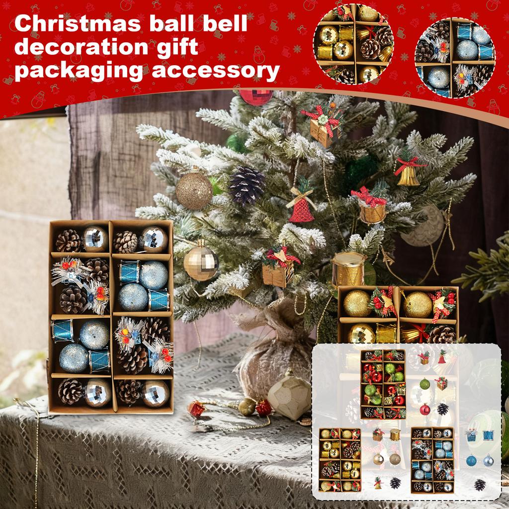 Christmas Decorations, Christmas Balls, Bells, Gift Bags,  Cones, Drums, Christmas Tree Ornaments