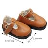 Flat Bottomed Toy Shoes Leather Leather Shoes Mini Doll Shoes  1/6 Point Doll