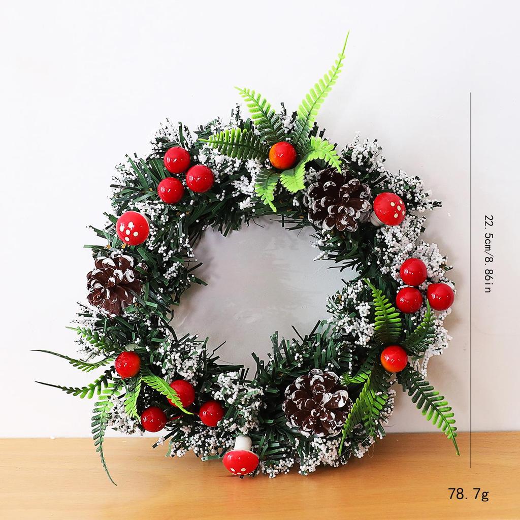 Mini Desktop Christmas Tree Decoration Ornament - Indoor Holiday Wreath Pendant