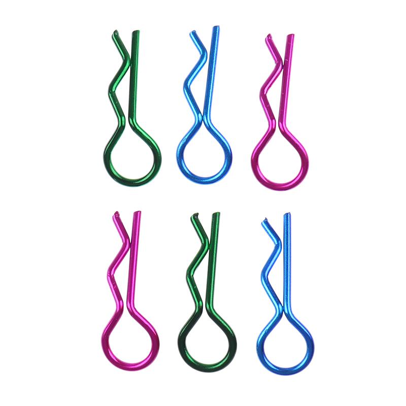 10Pcs Stainless Steel Body Clips R Pin Shell For Redcat Hsp 1/10 Rc Car Parts