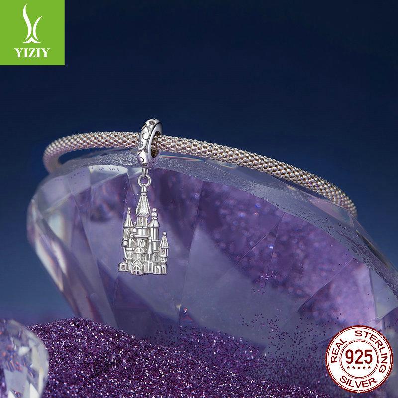 Magic Series Castle Diy Bracelet Beaded Accessories, Fairy Tale S925 Sterling Silver Pendant