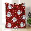 Christmas cartoon digitalprinted polyester Bedroom velvet flannel soft sofa cover blanket Fleece soft sofa cover blankets